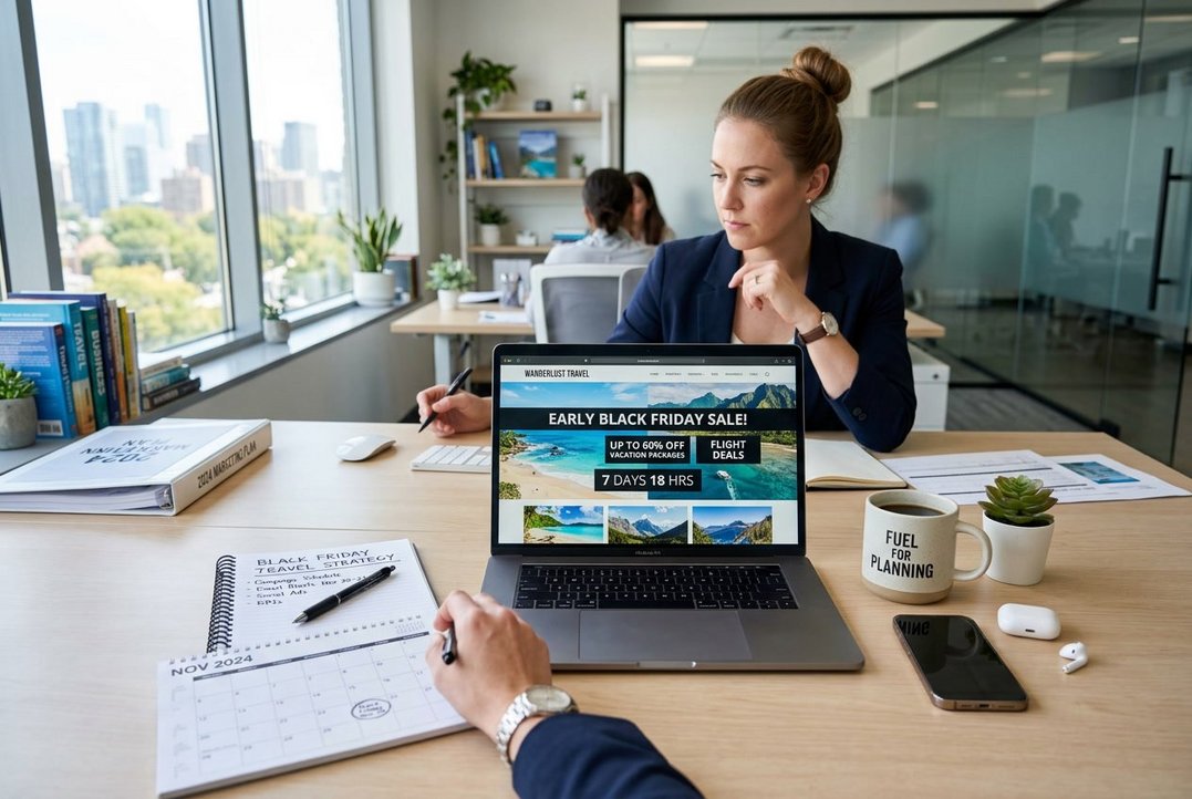 Lav en plan for salg af rejser fra din hjemmeside i god tid op til Black Friday